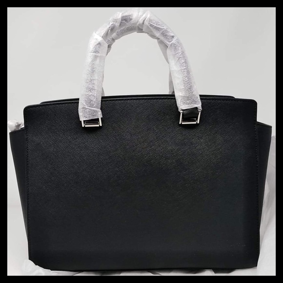 Michael Kors Selma Large Satchel 3D Floral Strap - Picture 11 of 13